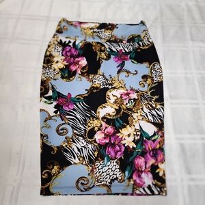 Thalia Sodi Multicolor Floral Pencil Skirt
